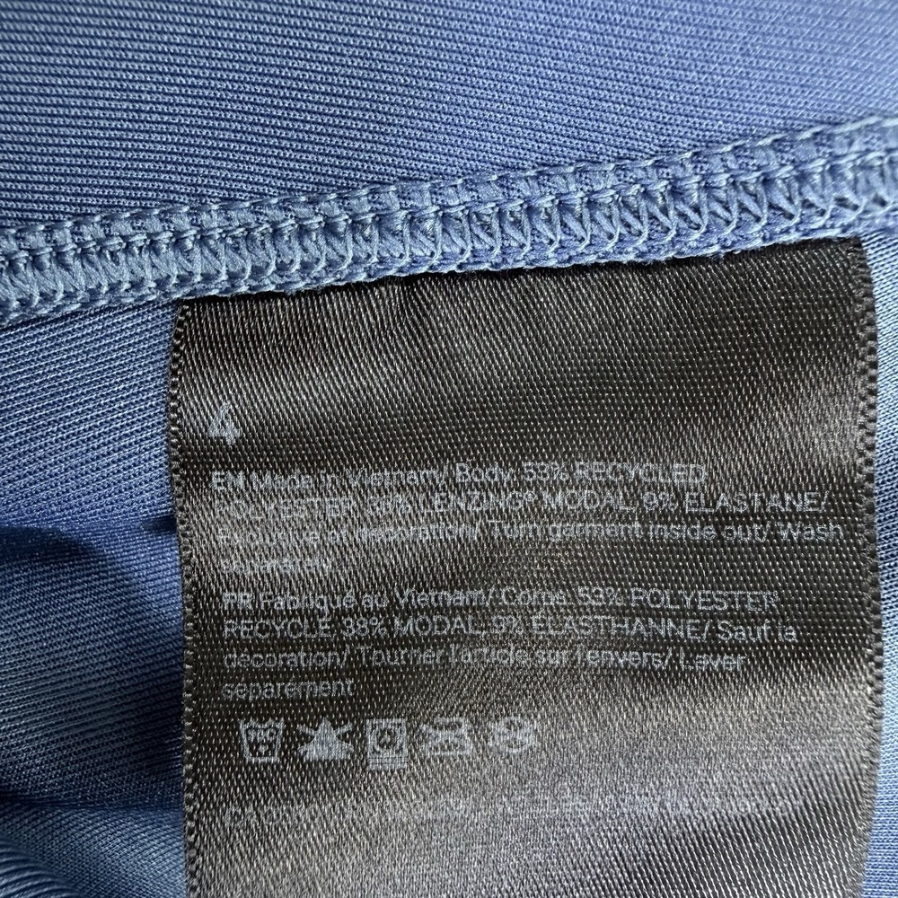 Lululemon Softstreme Perfectly Oversized Cropped Crew Pitch Blue Size 4 Perfect - Picture 10 of 13